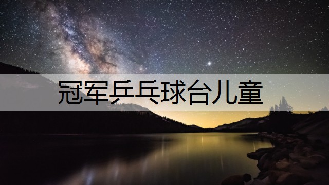 冠军乒乓球台儿童